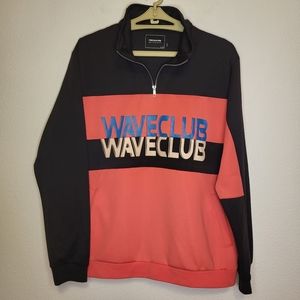 Pink Dolphin Waveclub 1/4 Zip Softshell size Large